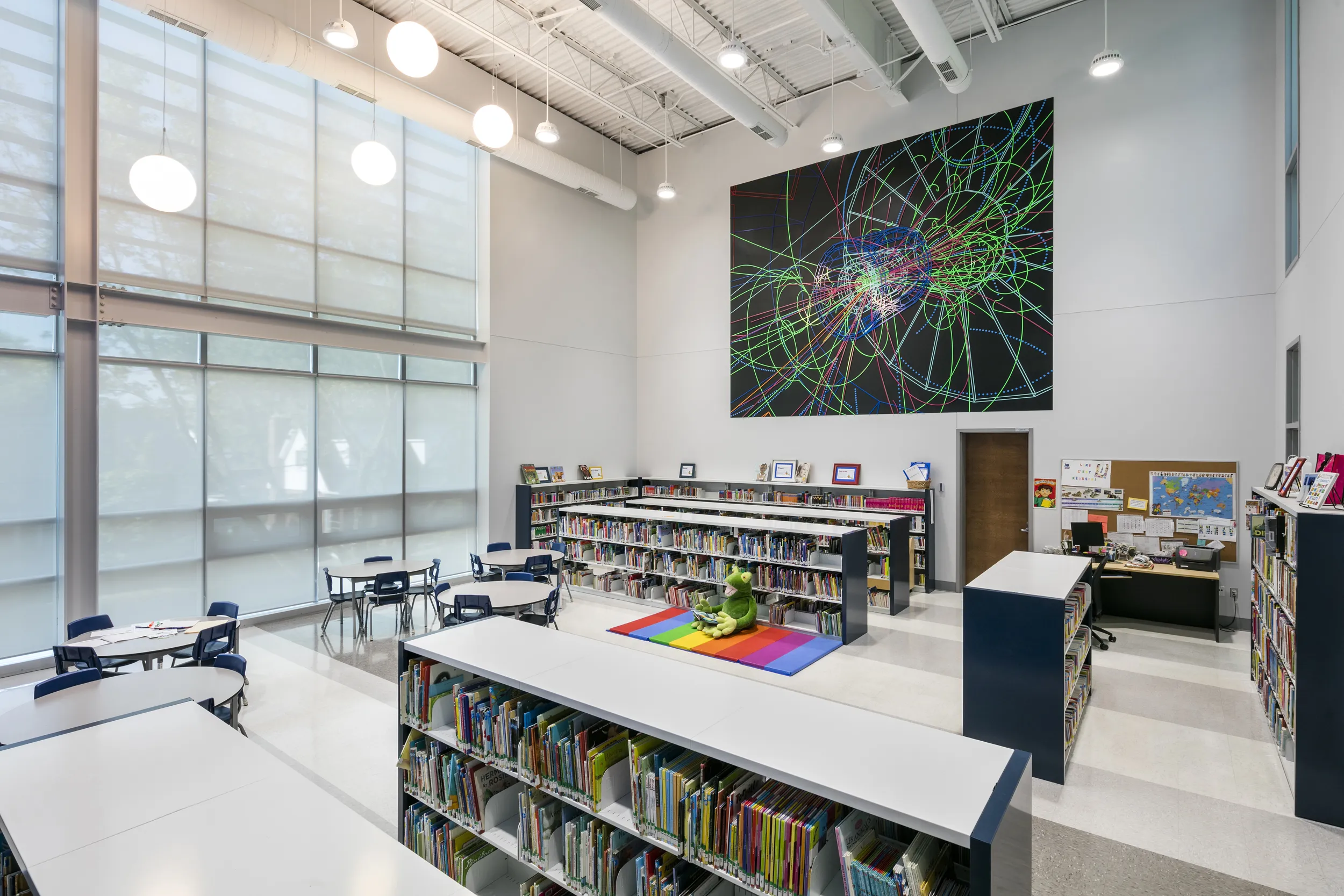 Laboratoires, bibliothèques et cafétéria