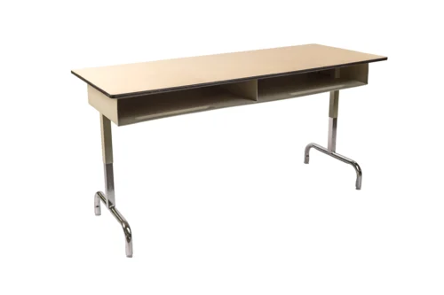 Pupitre double ouvert à l’avant