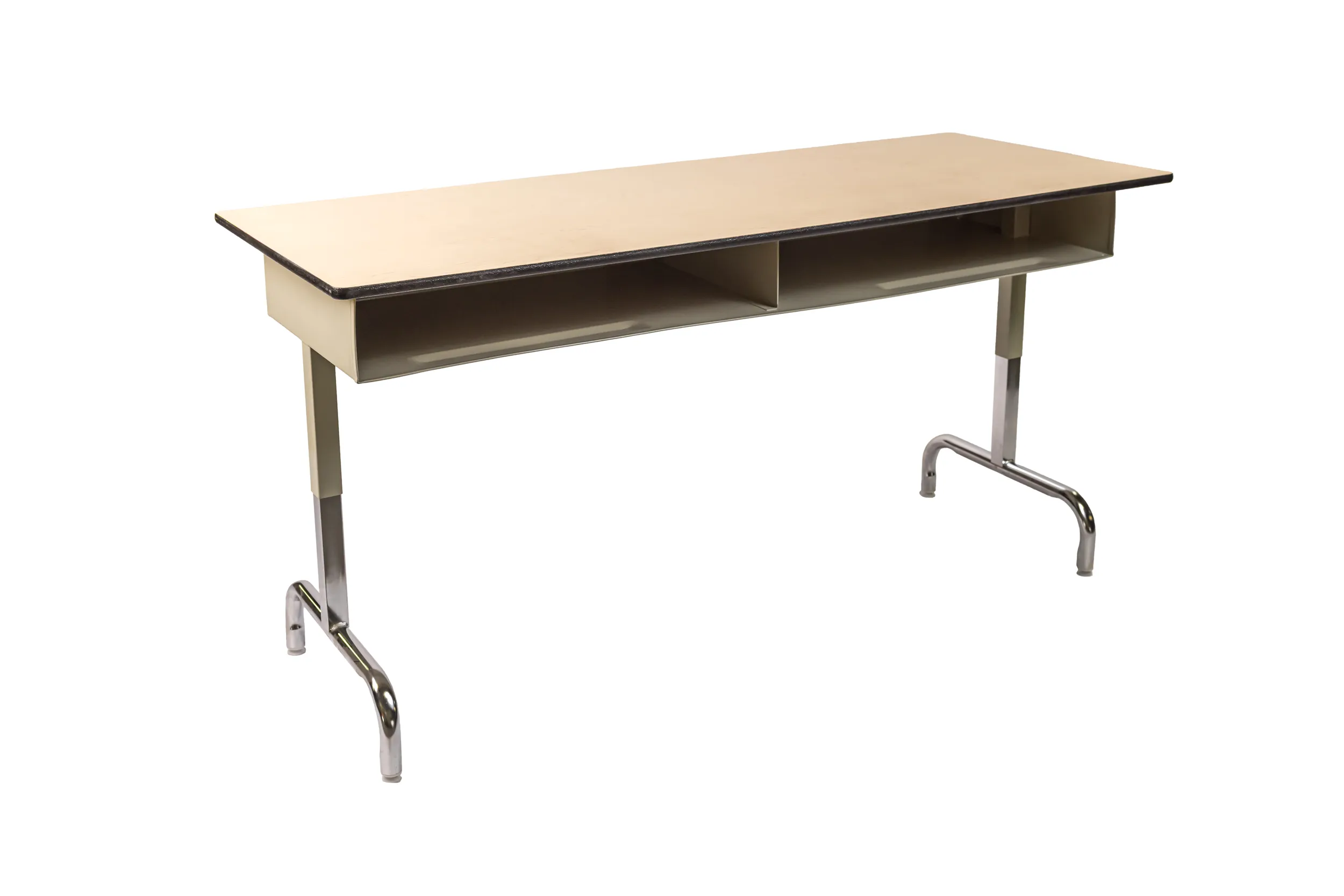 Pupitre double ouvert à l’avant