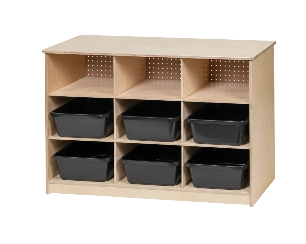 9-compartments storage unit