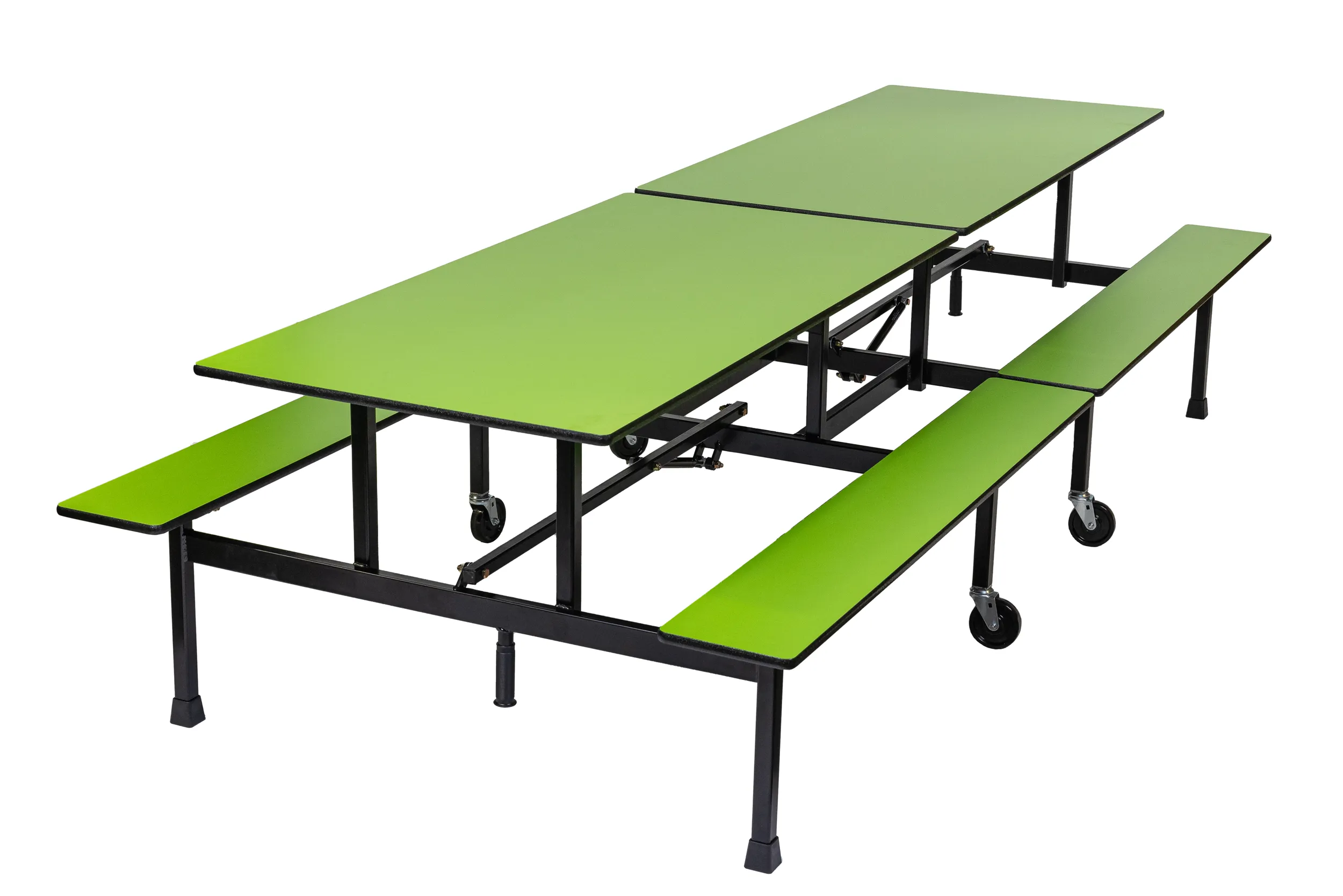 Table pliante et mobile à 2 cylindres pneumatiques